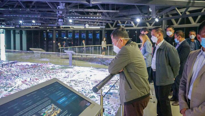State Administration Council Vice-Chairman Vice-Senior General Soe Win and party visit Exhibition of Achievements of National Economy