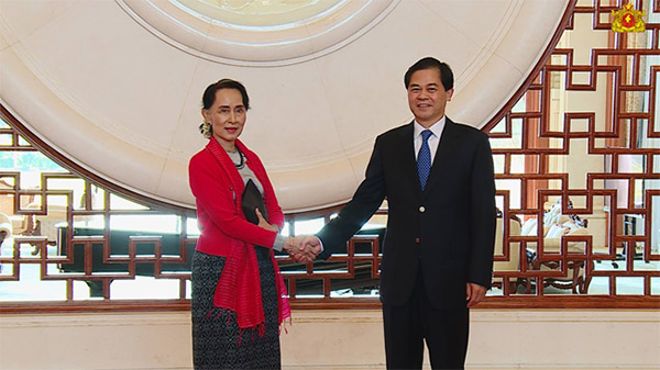 State Counsellor in China for Working Visit