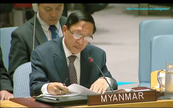 Myanmar Permanent Representative made a statement on the UN Security Council’s visit to Myanmar