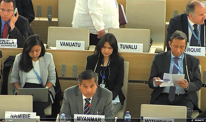 Myanmar Permanent Representative delivers statement in response to oral update by High Commissioner for Human Rights and Interactive Dialogue on report of the Independent Investigative Mechanism for Myanmar