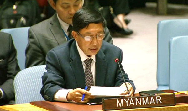 Statement by H. E. Mr. Hau Do Suan, Ambassador/Permanent Representative of the Republic of the Union of Myanmar to the United Nations at the United Nations Security Council Meeting on PRST on Myanmar