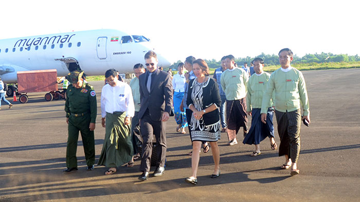 UNSG special envoy arrives in Sittway