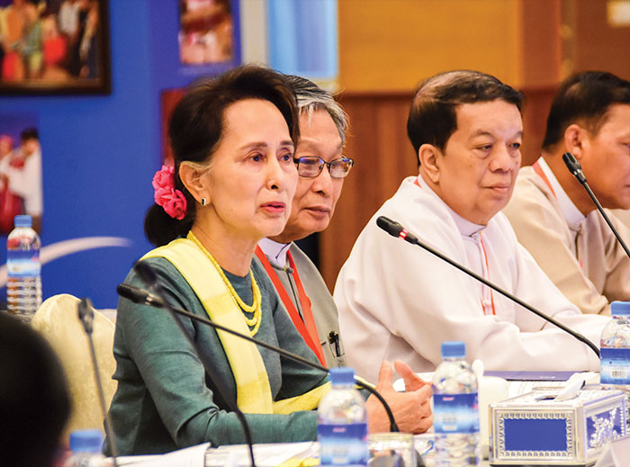 Opening speech delivered by State Counsellor Daw Aung San Suu Kyi, Chairperson of the National Reconciliation and Peace Centre, at the eighth Joint Implementation Coordination Meeting for the Nationwide Ceasefire Agreement Implementation