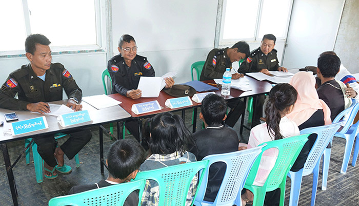 Voluntary returnees accepted at Nga Khu Ya Reception Centre, Maungtaw Township